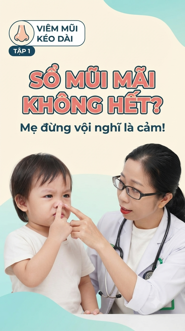 🎯 TRẺ SỔ MŨI KÉO DÀI KHÔNG HẾT: KHI NÀO KHÔNG CÒN LÀ CẢM LẠNH?