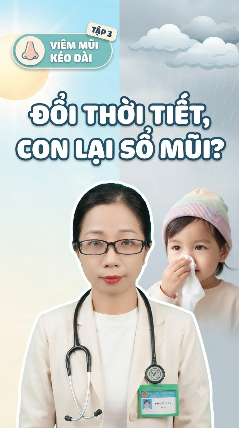 CỨ ĐỔI THỜI TIẾT LÀ CON HẮT HƠI, SỔ MŨI 🤧 Dị ứng hay cảm lạnh?