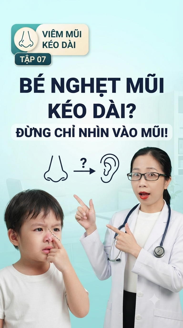 VIÊM MŨI KÉO DÀI CÓ LIÊN QUAN ĐẾN VIÊM XOANG, VIÊM TAI GIỮA?