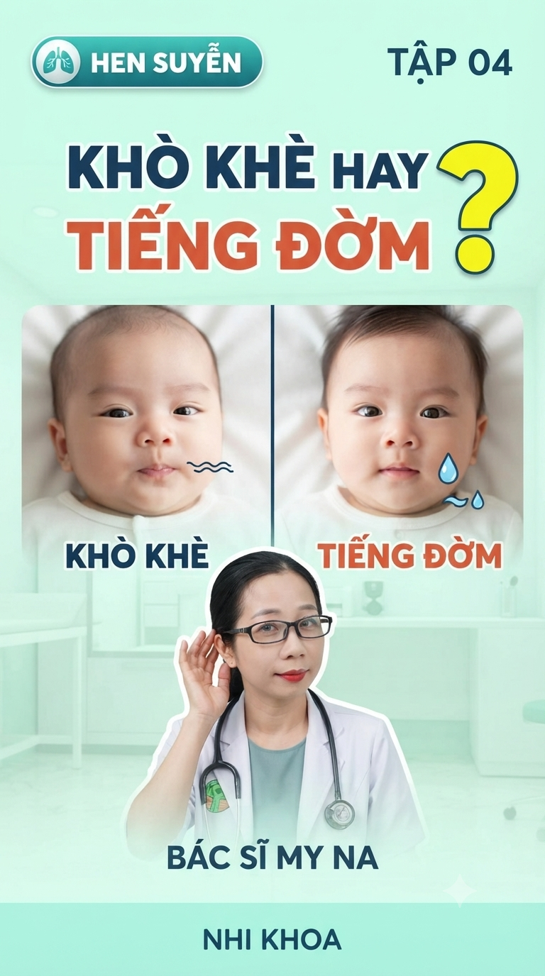 KHÒ KHÈ Ở TRẺ                                                      Khi nào là hen suyễn, khi nào chỉ là đờm?
