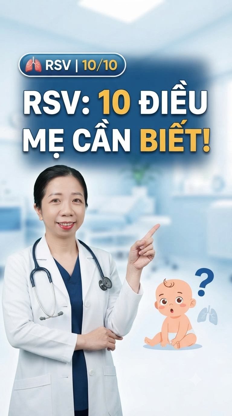 BÀI 10: 10 CÂU HỎI MẸ BỈM THƯỜNG HỎI VỀ RSV – BÁC SĨ GIẢI ĐÁP
