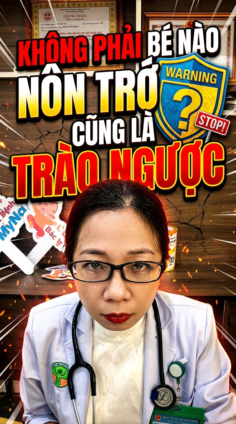 🤱 TRẺ HAY NÔN TRỚ – ĐÓ CHỈ LÀ SINH LÝ HAY LÀ TRÀO NGƯỢC DẠ DÀY THỰC QUẢN?