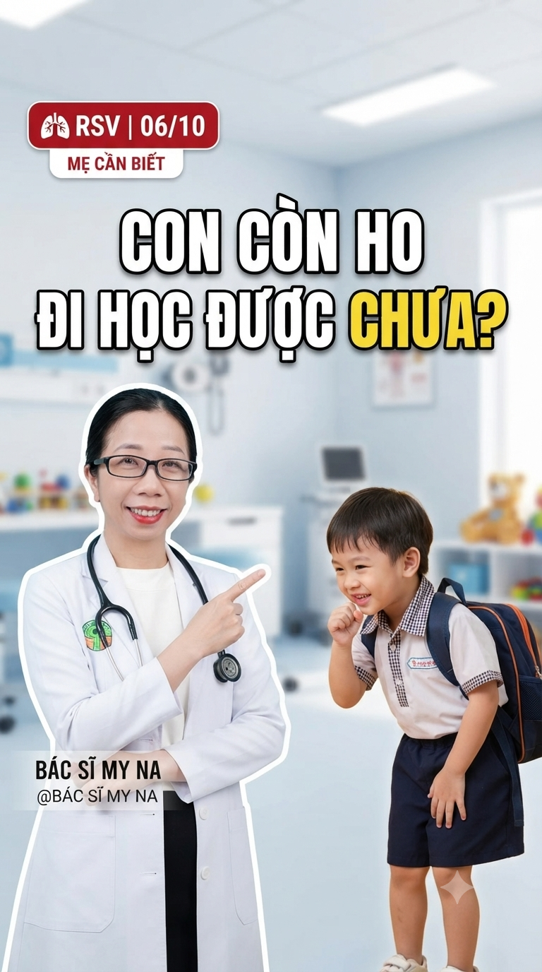 🩺 BÀI 6: TRẺ BỊ RSV BAO LÂU THÌ KHỎI?                KHI NÀO CÓ THỂ ĐI HỌC LẠI?