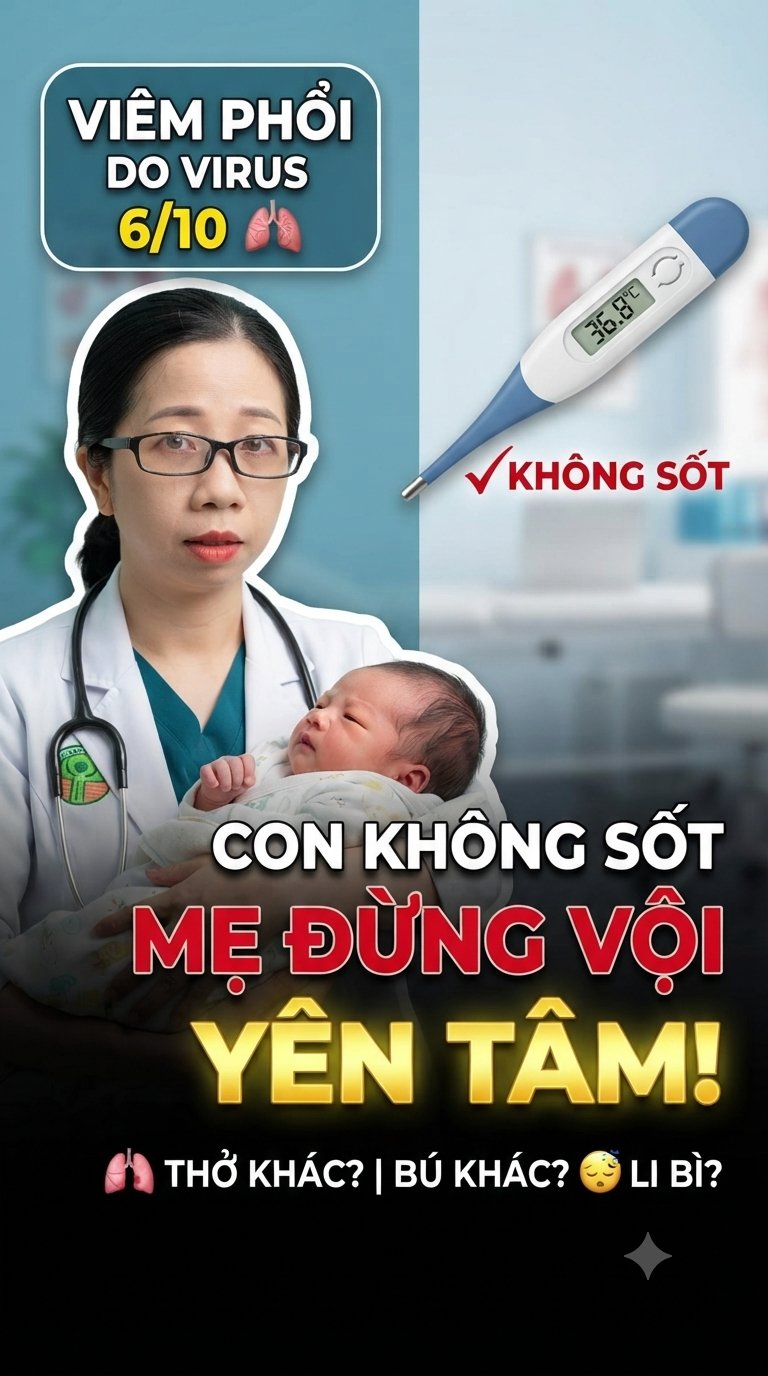 🎯TẬP 6: TRẺ SƠ SINH BỊ VIÊM PHỔI DO VIRUS: NHỮNG DẤU HIỆU RẤT DỄ BỎ SÓT