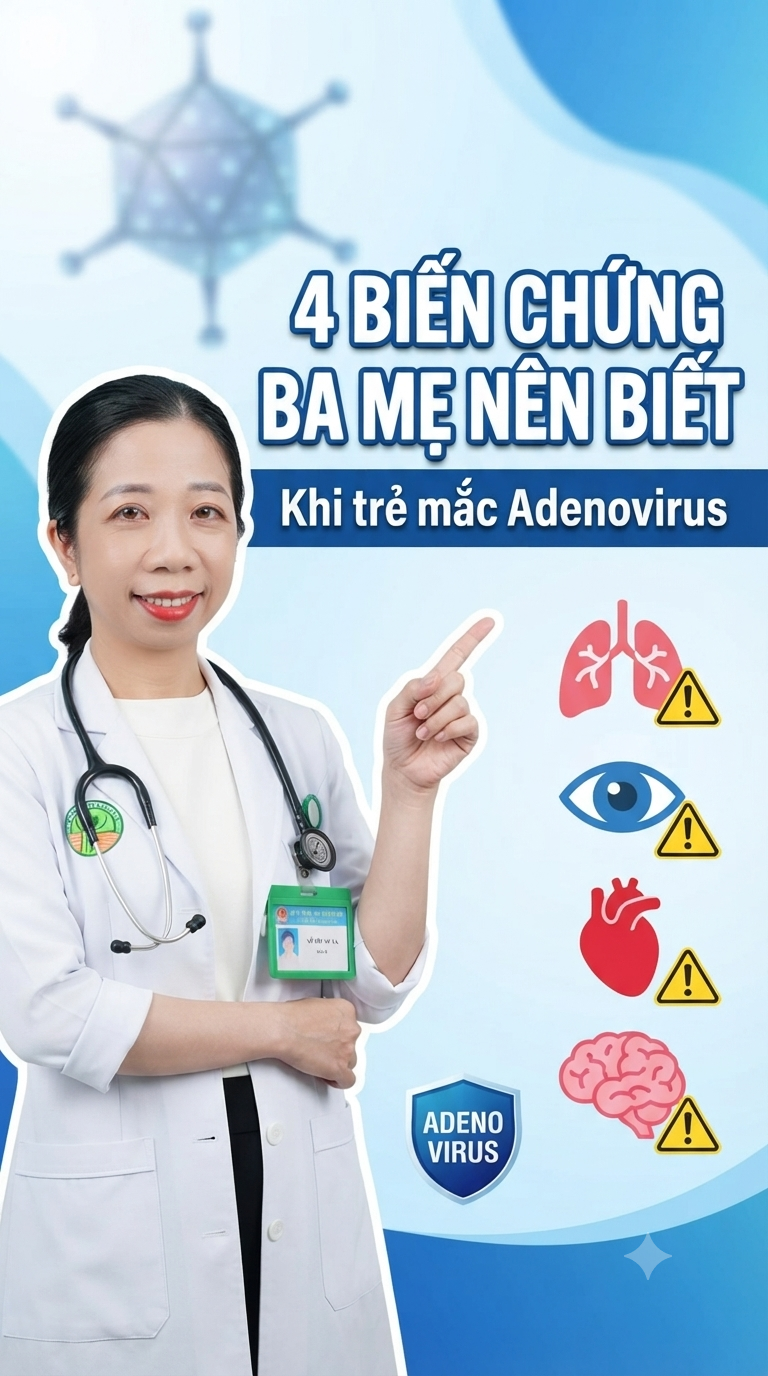🦠 Bài 8: Adenovirus Có Thể Gây Biến Chứng Gì?