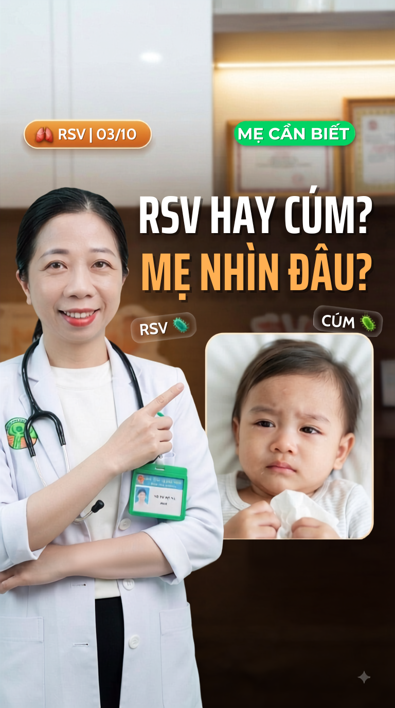 🥉 BÀI 3: PHÂN BIỆT RSV – CẢM LẠNH – CÚM – COVID-19 Ở TRẺ